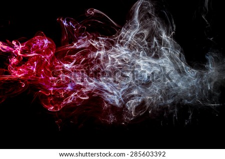 red and white color smoke background