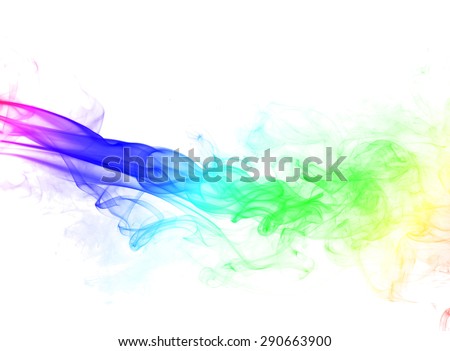 abstract smoke color background, colorful smoke on white background, colorful ink on white background