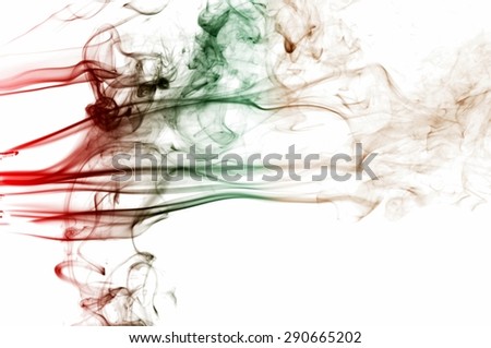 abstract smoke color background, colorful smoke on white background, colorful ink on white background