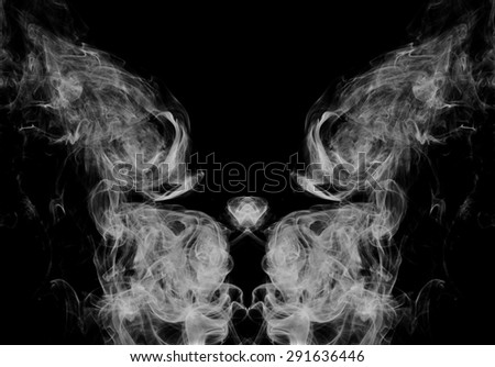 abstract smoke background, white smoke color on  blackbackground, white ink on black background