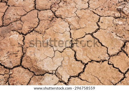 Cracked ground,Dry land. Cracked ground background,Dry cracked ground filling the frame as background, Drought land