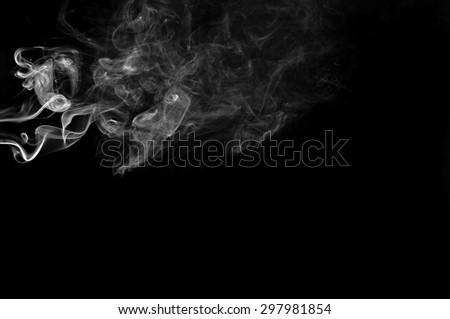 abstract white smoke on black background, smoke background ,white smoke background