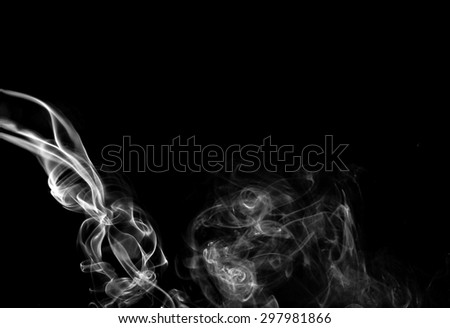 abstract white smoke on black background, smoke background ,white smoke background