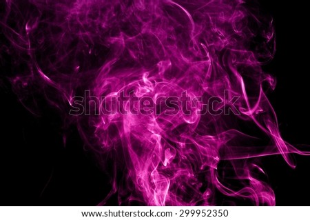 Abstract color smoke on black background, purple smoke background,purple ink background,Violet smoke, beautiful color smoke