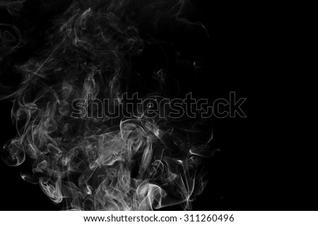 white smoke on black background, white smoke on black background, smoke background,white ink background,smoke background ,beautiful white smoke,B&W, Movement of smoke