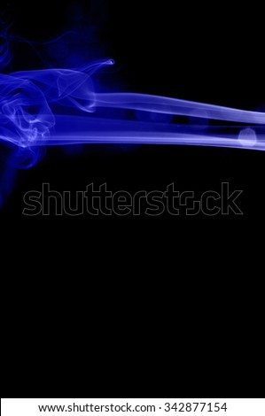movement of smoke, abstract blue smoke on black background, smoke background ,blue smoke background, blue ink