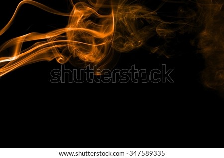 Abstract color smoke on black background, orange smoke background,orange ink background,orange smoke,Orange Smoke  Abstract Wallpaper or Background ,fire and smoke isolated on black