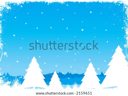 Winter day, illustration, season\'s greetings