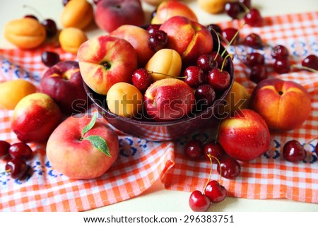 summer fruit harvest