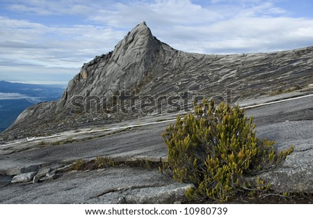 South Peak on Mount Kinabalu, tallest mountain in South East Asia, Malaysia first world heritage site