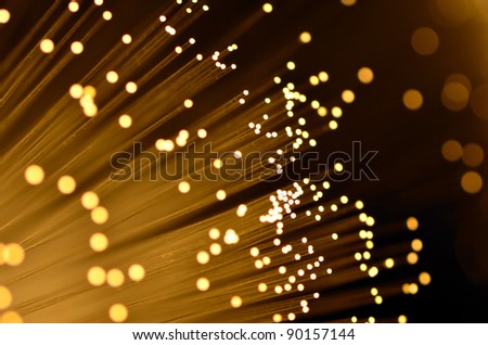 fiber optic in warm colored background
