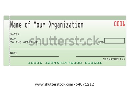 blank check  template