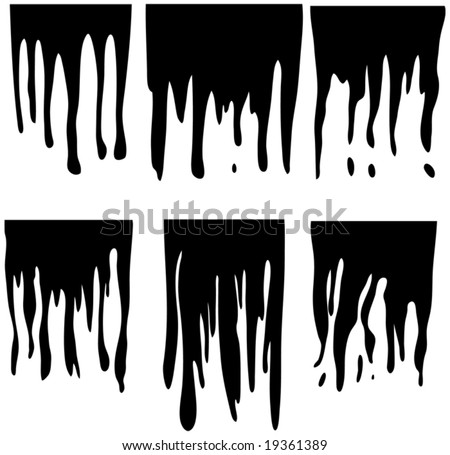 stock vector Dripping Paint