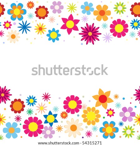 Flower Backgrounds on Colorful Flower Background Stock Vector 54315271   Shutterstock