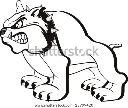 Bulldog Cartoon Face