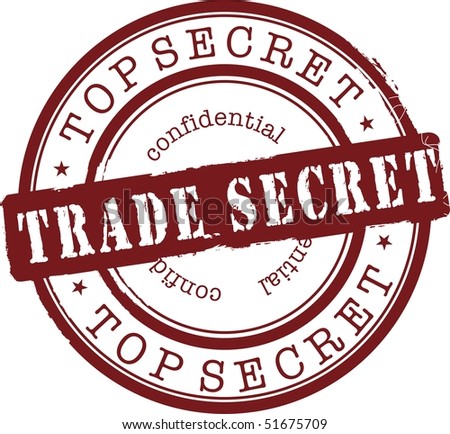 stock vector : trade secret