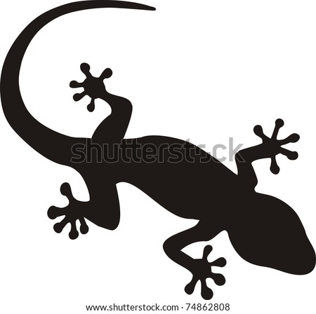 stock vector gecko tattoo
