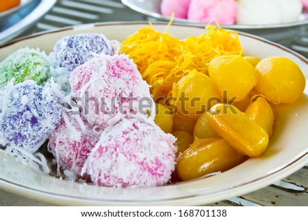 Thai dessert for rituals and eating