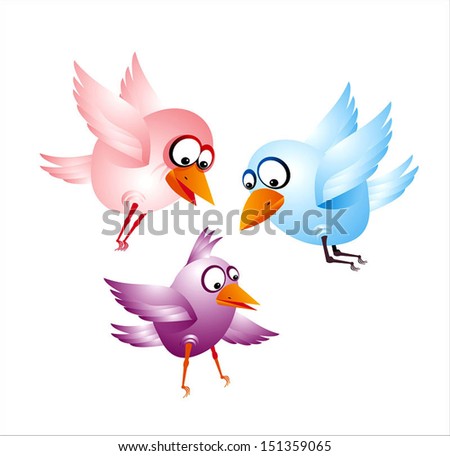 illustration of a bird, illustration of funny birds, poultry vector, brightly colored birds, birds in the curves, comics with birds