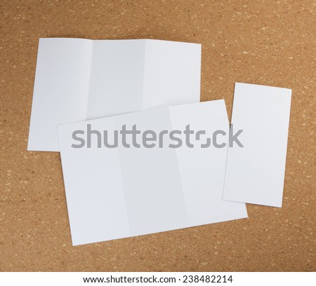 identity design, corporate templates, company style, set of booklets, blank white folding paper  flyer