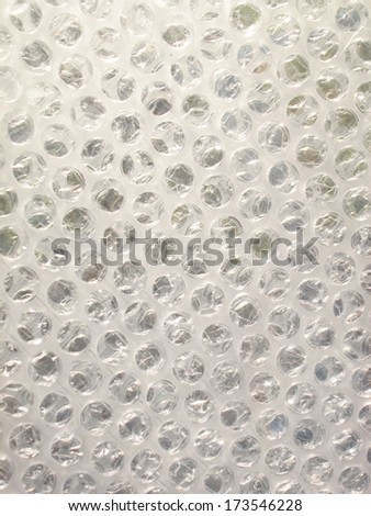 Plastic foam cushioning packing material