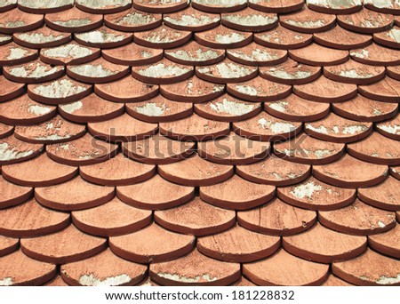 Brown wooden tiles