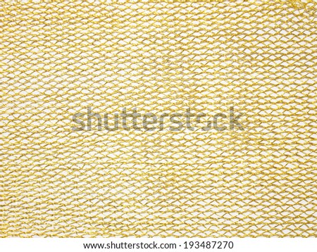 Gold cloth white background