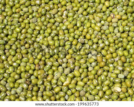 Green bean or mung bean background. Agriculture product, food