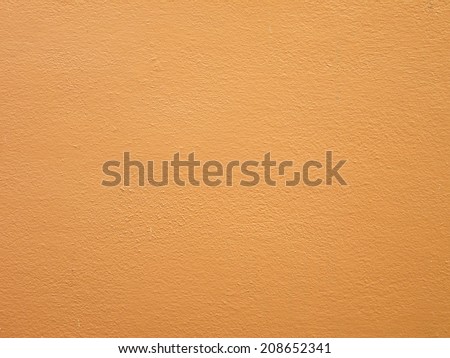 background of concrete texture decorative surface on wall orange color