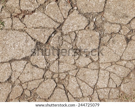 Cracked concrete texture closeup background