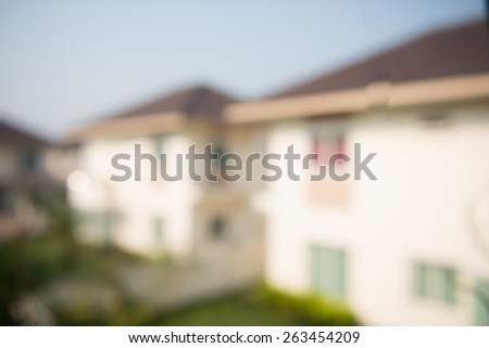 photo of blur housing estate