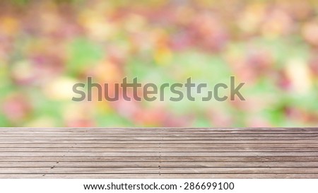 wood floor texture with blured background