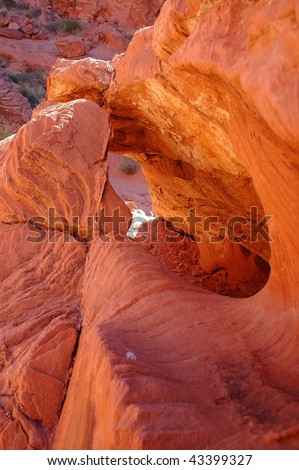 Needle Eye Rock Formation in Valley of Fire