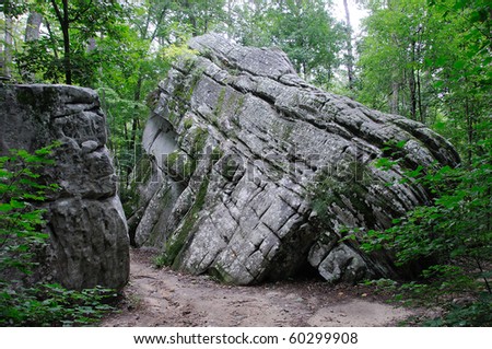 Place of Gather Stock-photo-giant-boulders-in-the-forest-60299908