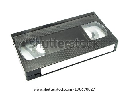 video tape isolated on white
