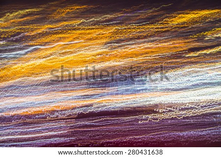 Abstract Blur linesof light like electrical discharge