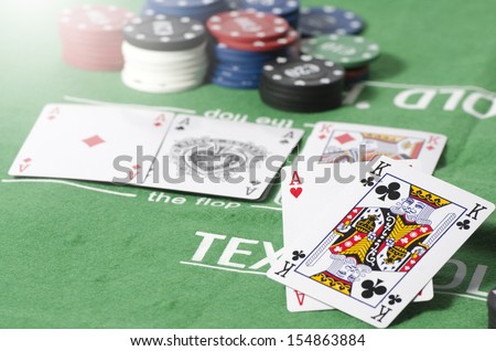 Ace more king in play poker texas hold-em