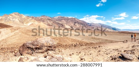 DEATH VALLEY, USA - MAY 23,2015 - Death Valley is a desert valley located in Eastern California. It is the lowest, driest, and hottest area in North America.