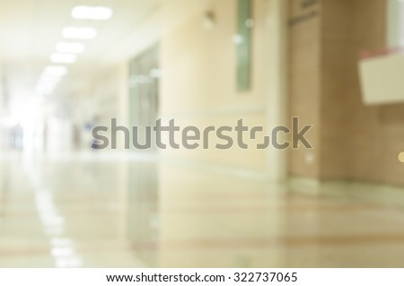 The Light of Hope on Blur Hospital Corridor