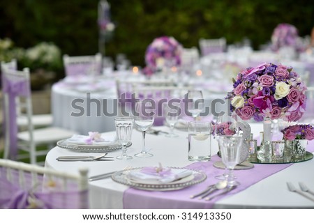 wedding set up