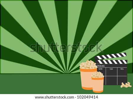 Movie poker background with space (poster, web, leaflet, magazine)