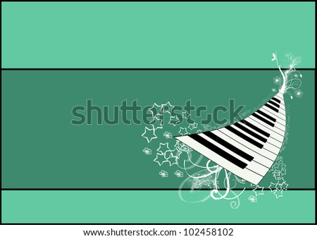 Piano background with space (poster, web, leaflet, magazine)