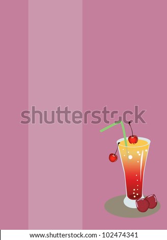 Cocktail card background with space (poster, web, leaflet, magazine)