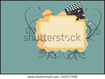 Movie background with space (poster, web, leaflet, magazine)