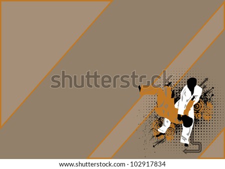 Judo background with space (poster, web, leaflet, magazine)
