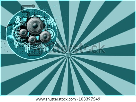 Music speaker background with space (poster, web, leaflet, magazine)