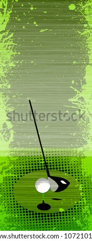 Abstract grunge color golf background with space