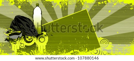 Abstract grunge Bike accessories background with space