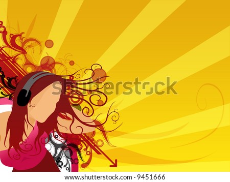 music wallpaper background. stock photo : Abstract music