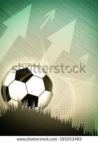 Abstract soccer or football background with empty space
